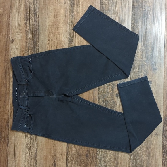 Mott & Bow Slim Jay Stretch Denim Black W30 L30 - Picture 2 of 9